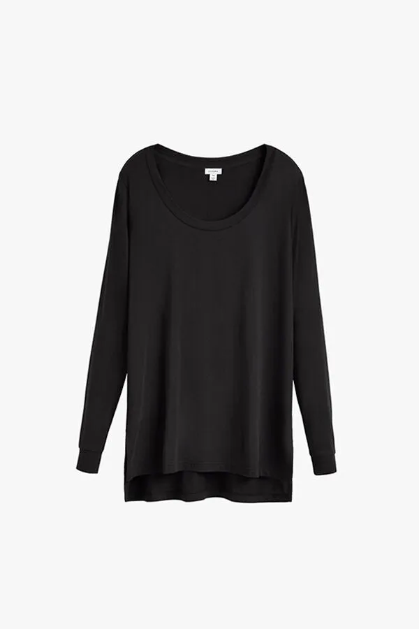 Long Sleeve Scoop Neck Tee