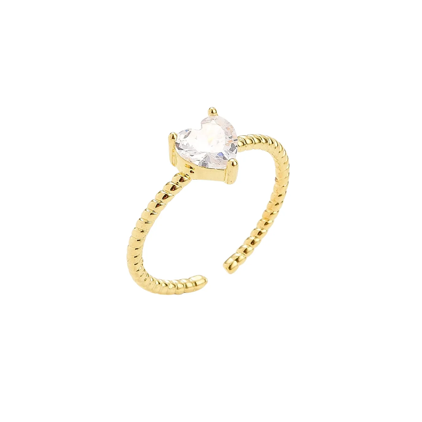 Love at First Sight Adjustable Ring in Gold and Silver