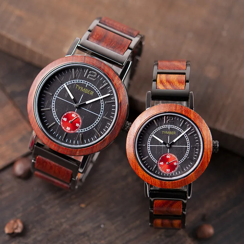 Mason Couples Wooden Watch Set