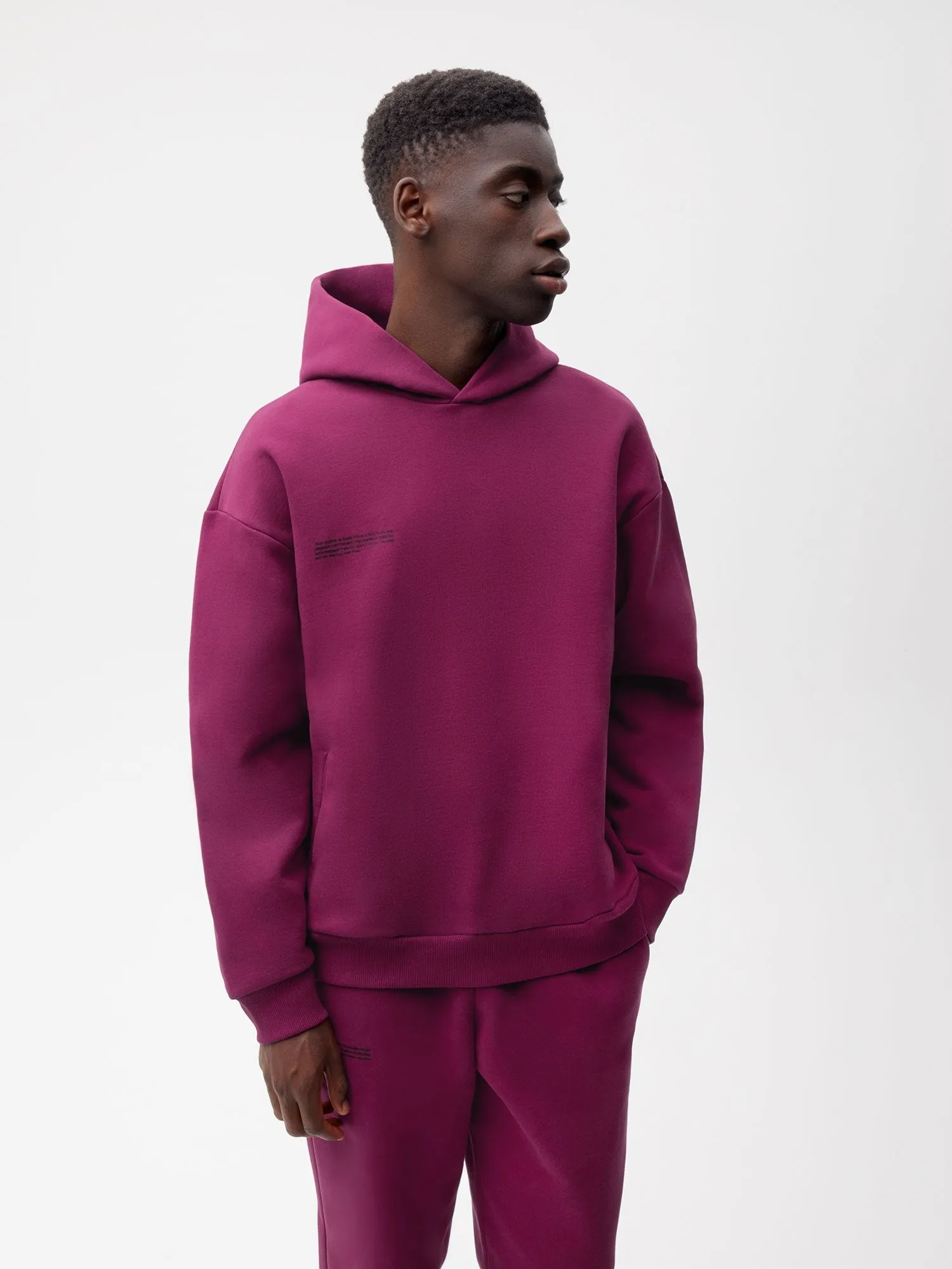 Mens Archive 365 Heavyweight Hoodie—plum purple