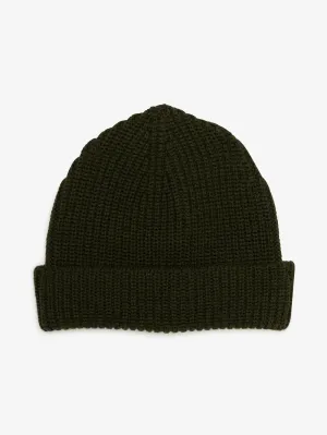 Merino Beanie in Forest Green