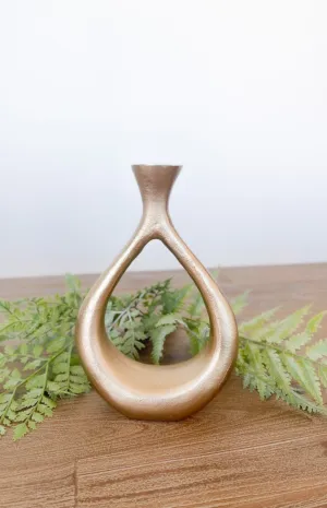 Metal Gold Vase