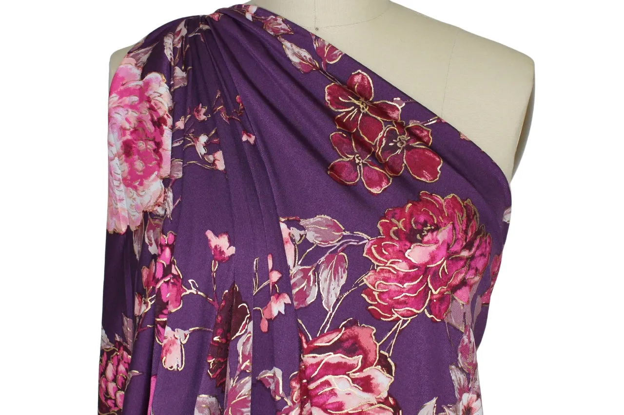 Midas Touch Floral ITY Jersey - Purples