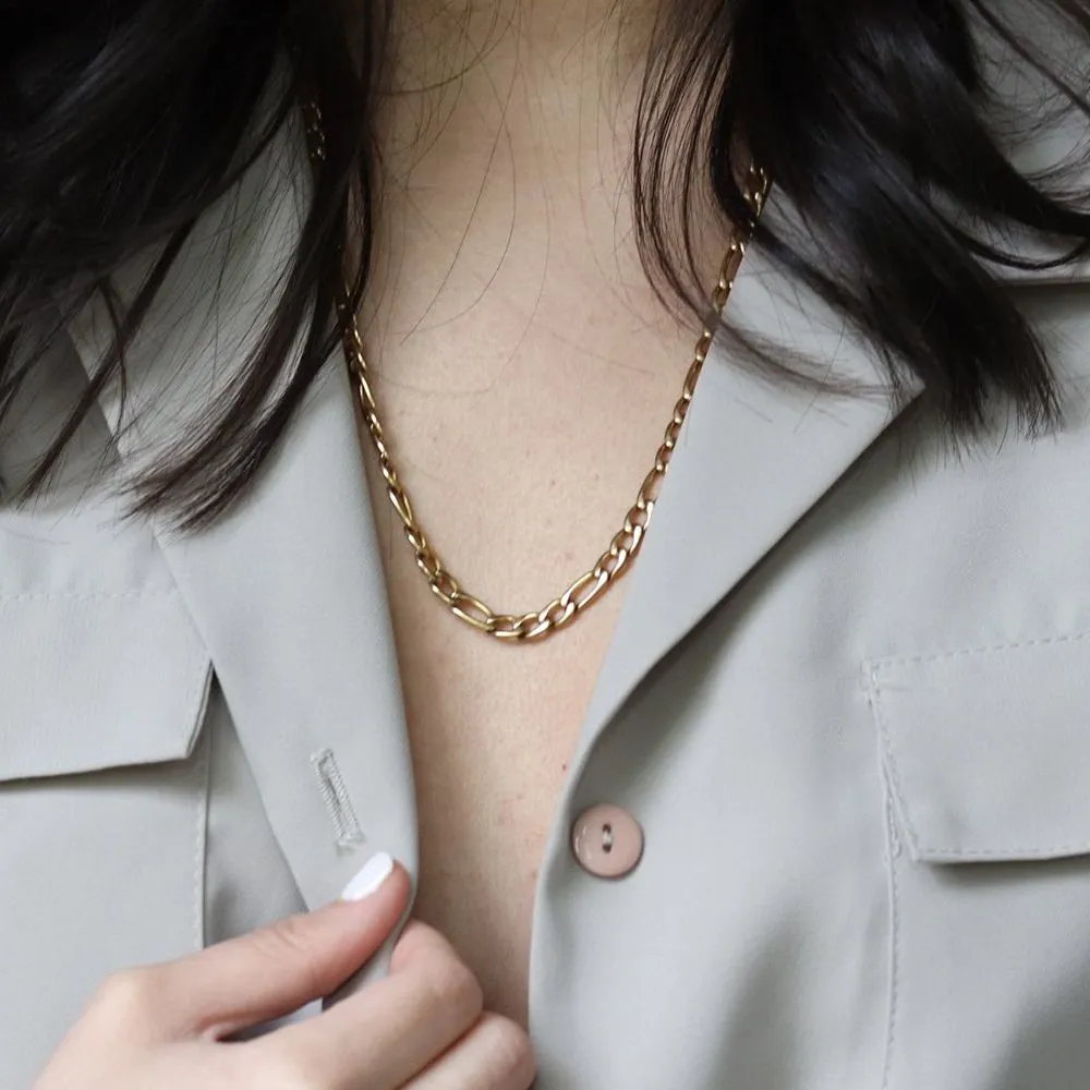 Minimal Figaro Chain Necklace