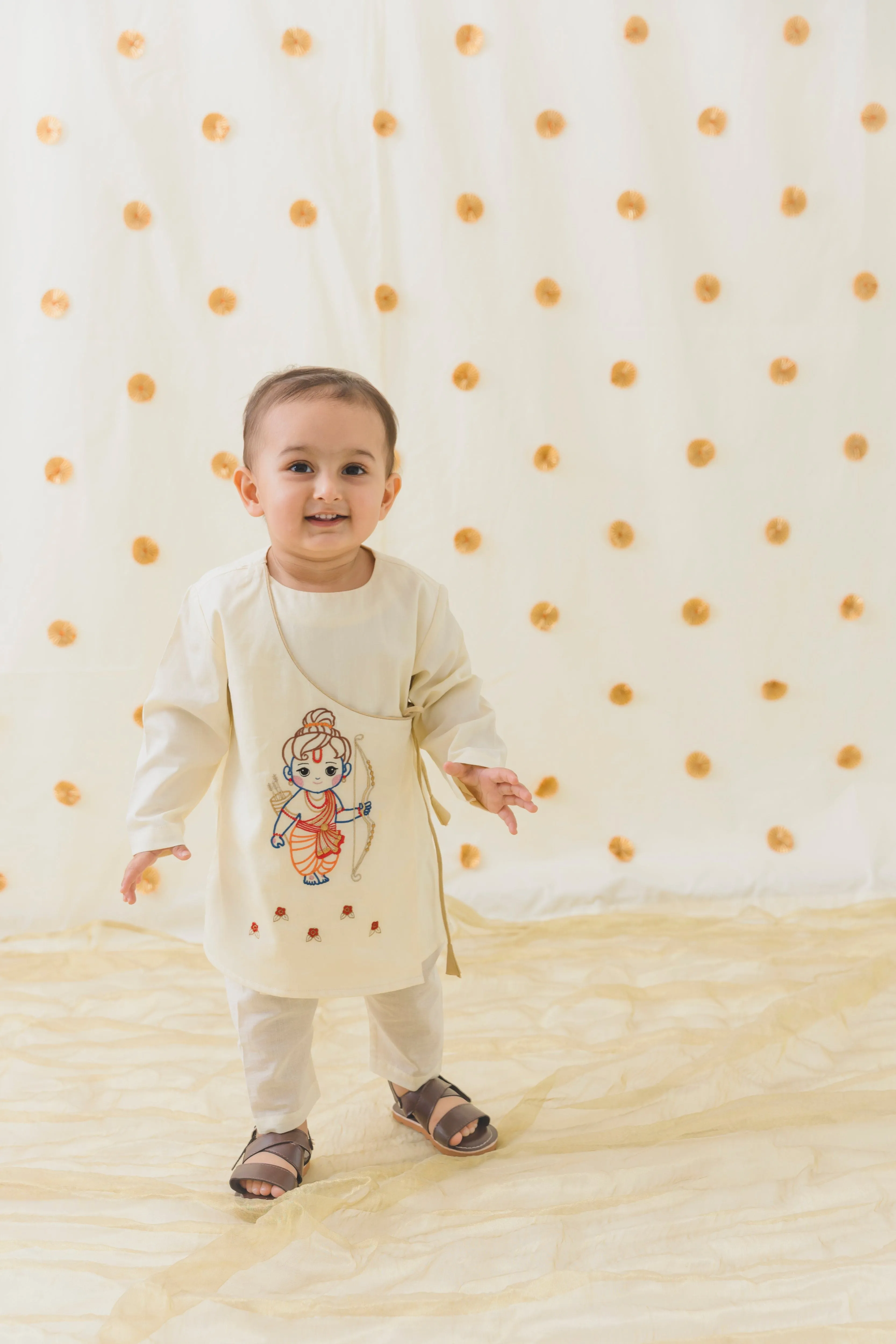 Pre-Order : Baby Boys Ram Lalla Kurta Pyjama Set