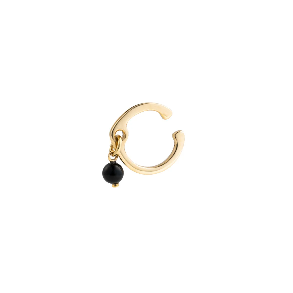 "Mini Beluga" Onyx Ear Cuff