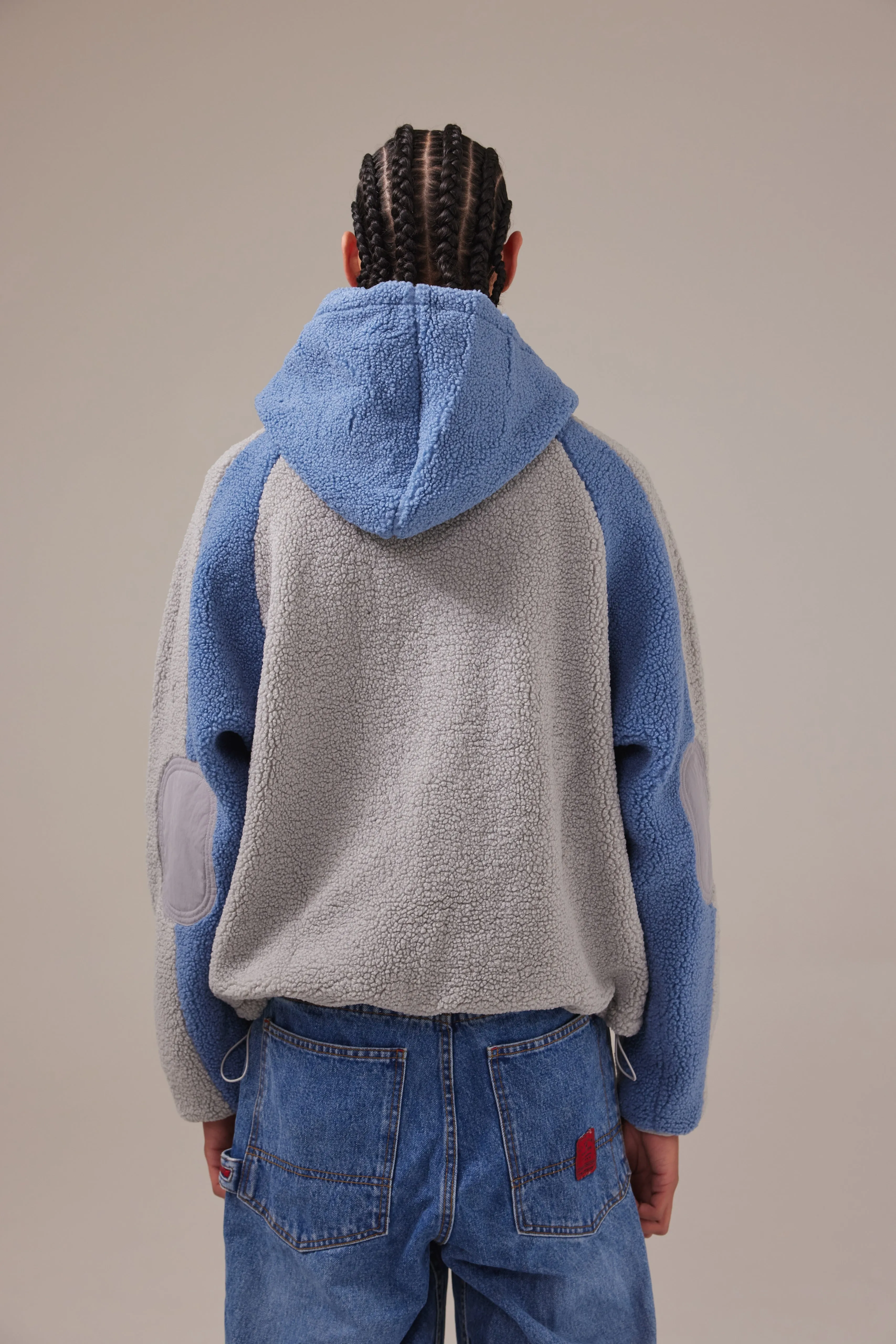 SHERPA PANEL FLEECE | GREY