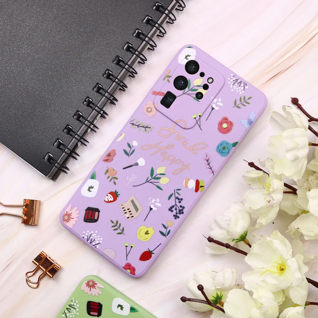 Soul Happy Print Silicone Case - Samsung