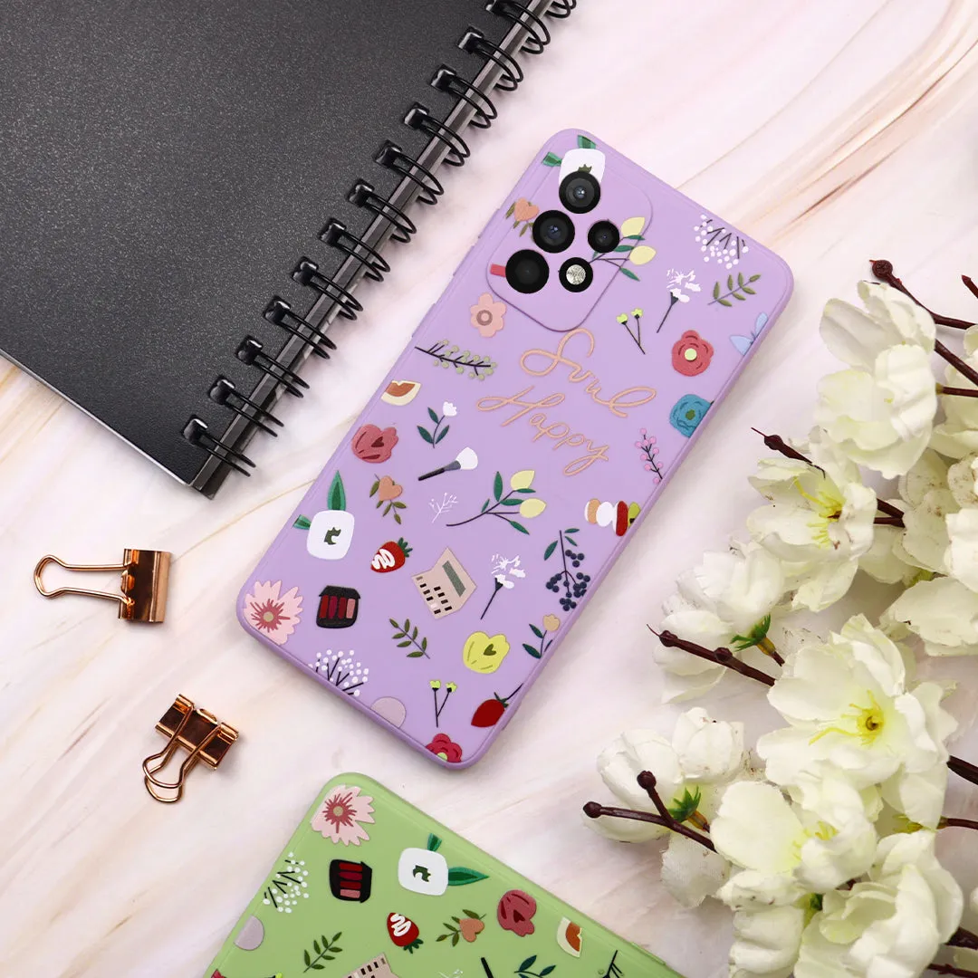 Soul Happy Print Silicone Case - Samsung