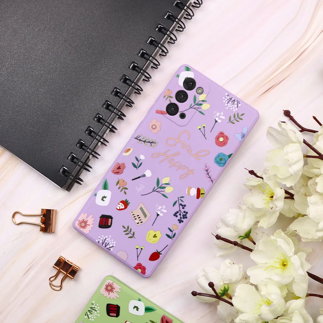 Soul Happy Print Silicone Case - Samsung