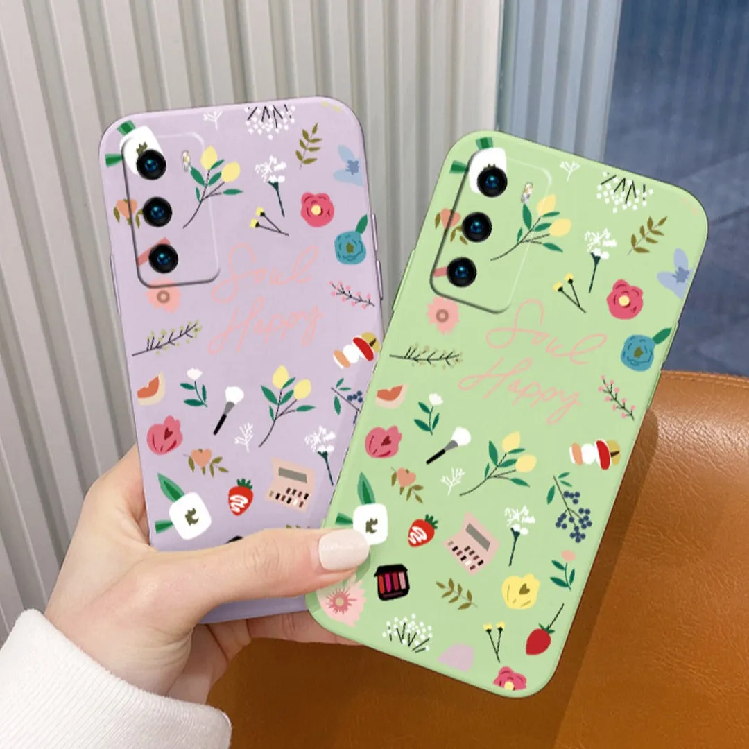 Soul Happy Print Silicone Case - Samsung