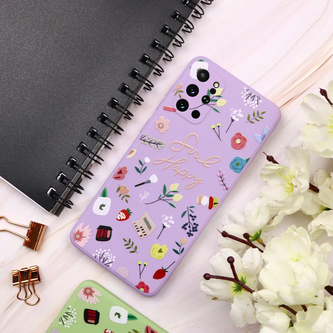 Soul Happy Print Silicone Case - Samsung