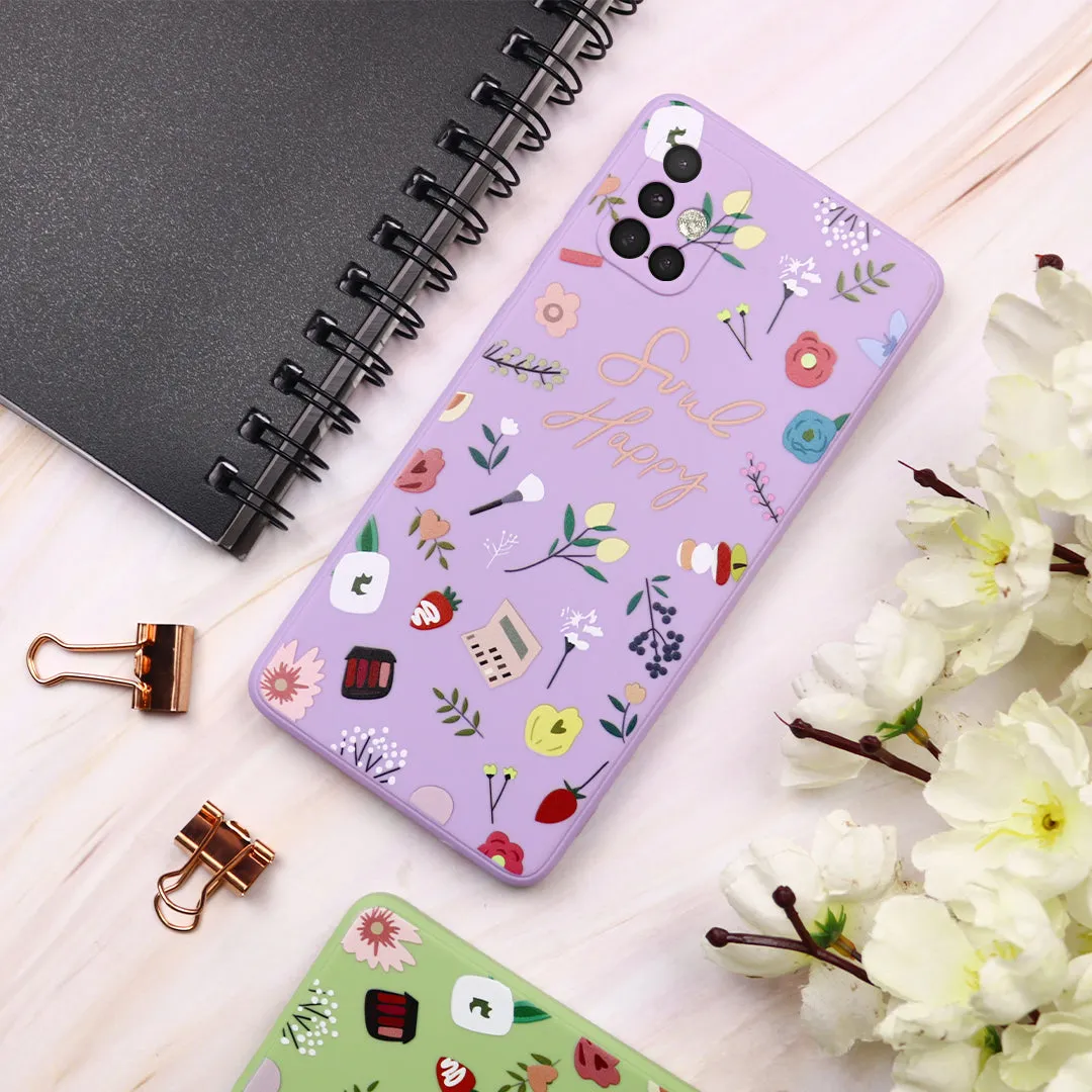 Soul Happy Print Silicone Case - Samsung