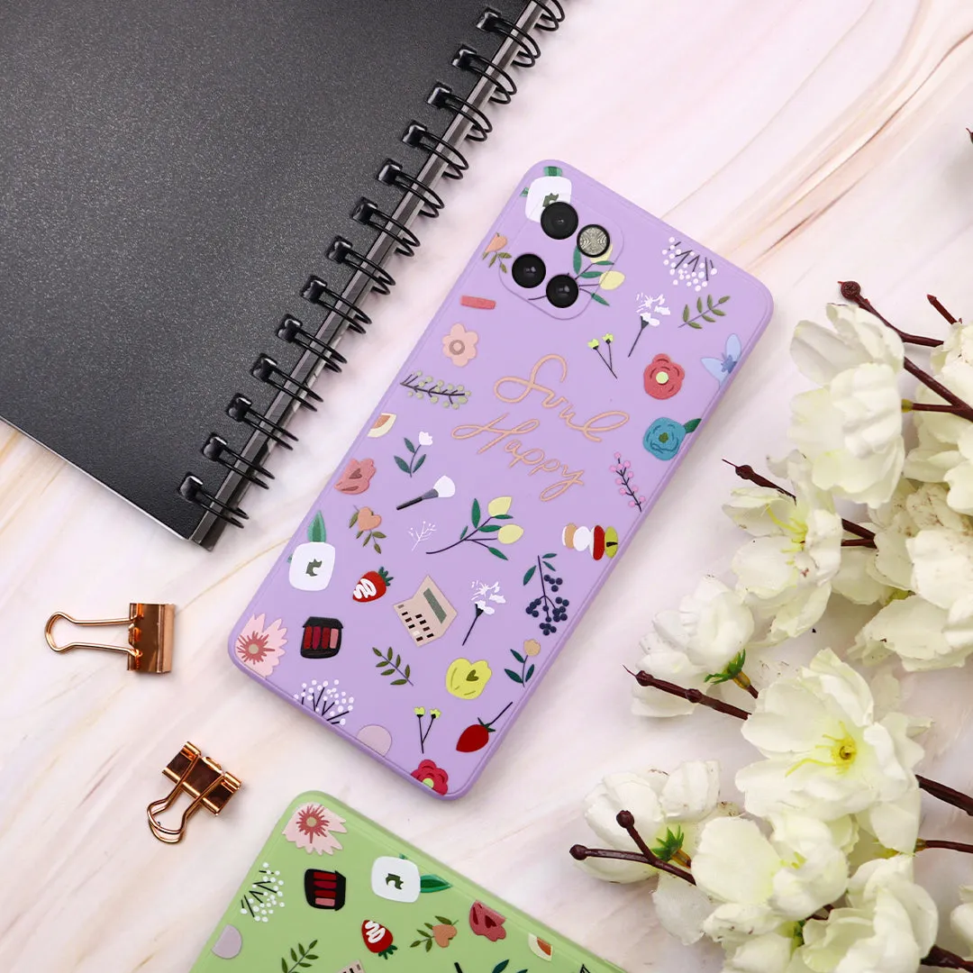 Soul Happy Print Silicone Case - Samsung