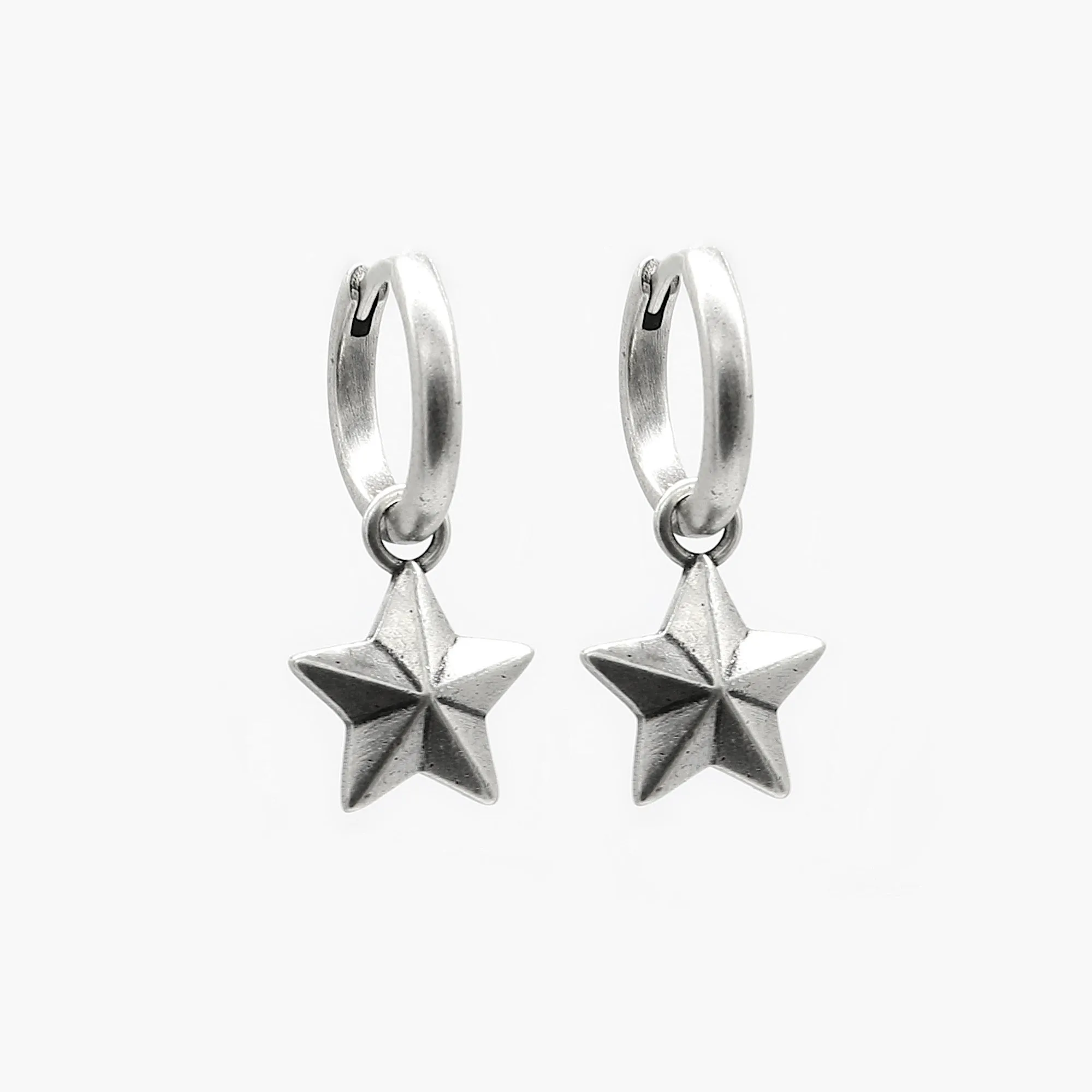 Star Sterling Silver Earring