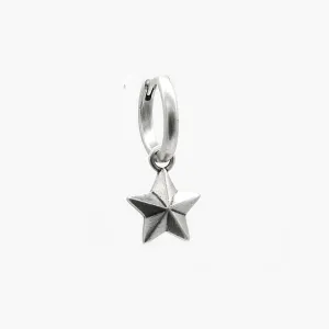 Star Sterling Silver Earring