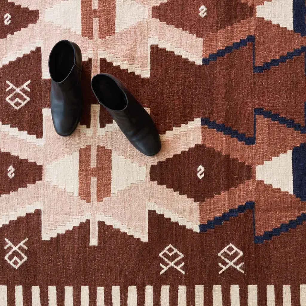 Yürek Handwoven Kilim Area Rug